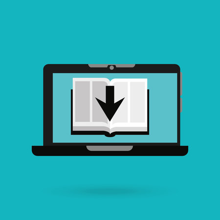 electronic book design, vector illustration eps10 graphicのイラスト素材