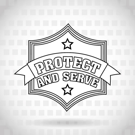 police service design, vector illustration eps10 graphicのイラスト素材