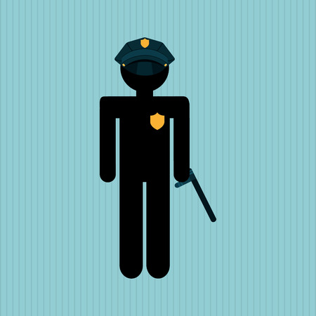 police service design, vector illustration eps10 graphicのイラスト素材