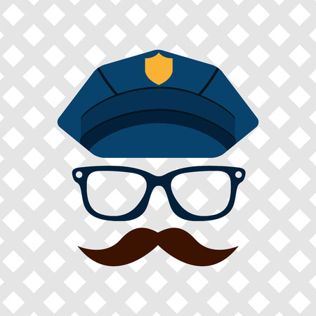 police service design, vector illustration eps10 graphicのイラスト素材