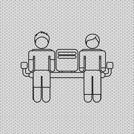 airport terminal design, vector illustration eps10 graphicのイラスト素材