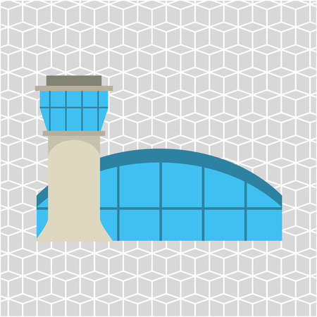 airport terminal design, vector illustration eps10 graphicのイラスト素材