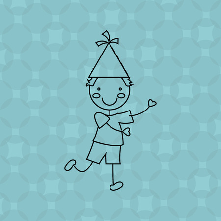 birthday party design, vector illustration eps10 graphicのイラスト素材