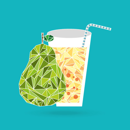 juice fruit design, vector illustration eps10 graphicのイラスト素材