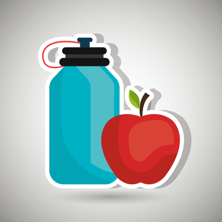 healthy lifestyle design, vector illustration eps10 graphicのイラスト素材