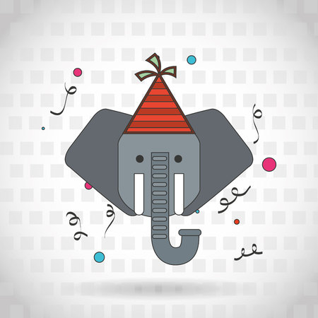 birthday party design, vector illustration eps10 graphicのイラスト素材