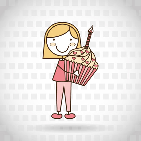 birthday party design, vector illustration eps10 graphicのイラスト素材