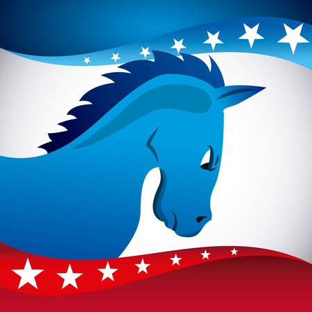 Democrat party design, vector illustration eps10 graphicのイラスト素材