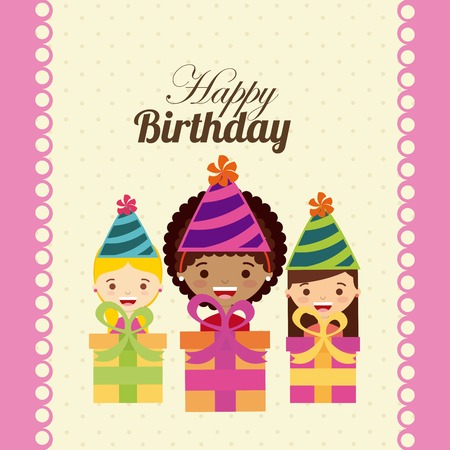 happy birthday  design, vector illustration eps10 graphicのイラスト素材
