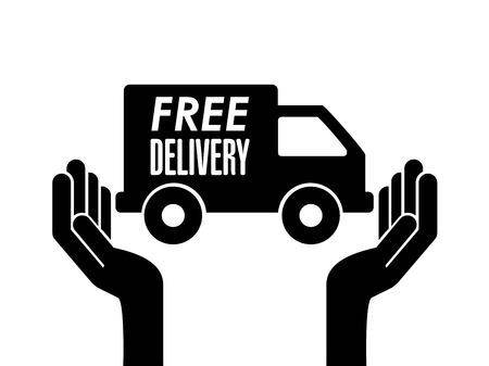 delivery service design, vector illustration eps10 graphicのイラスト素材