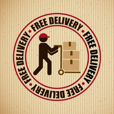 delivery service design, vector illustration eps10 graphicのイラスト素材