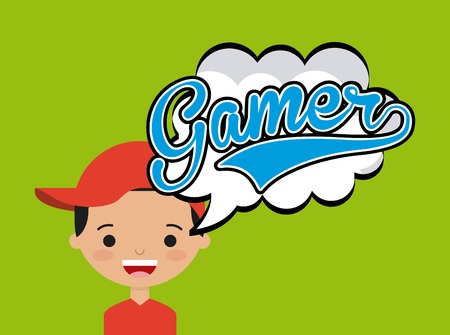 video game design, vector illustration eps10 graphicのイラスト素材
