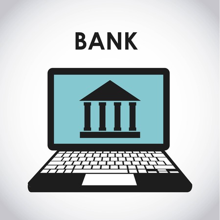 bank online design, vector illustration eps10 graphicのイラスト素材
