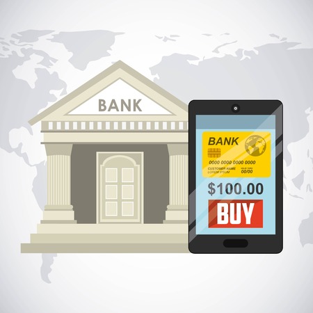 bank online design, vector illustration eps10 graphicのイラスト素材