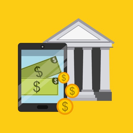 bank online design, vector illustration eps10 graphicのイラスト素材