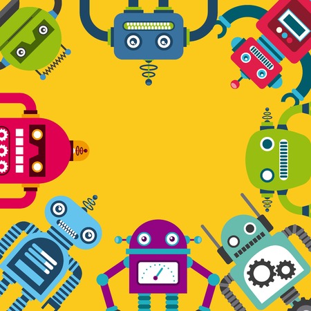 robot concept design, vector illustration   graphicのイラスト素材