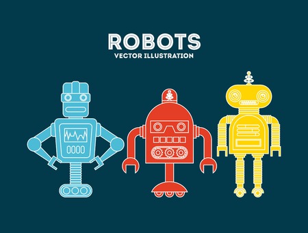 robot concept design, vector illustration   graphicのイラスト素材