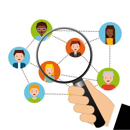 human resources design, vector illustration   graphicのイラスト素材