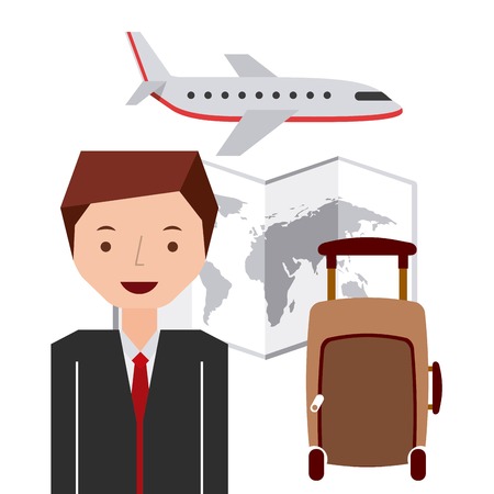 travel and people design, vector illustration   graphicのイラスト素材