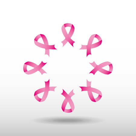 breast cancer designのイラスト素材