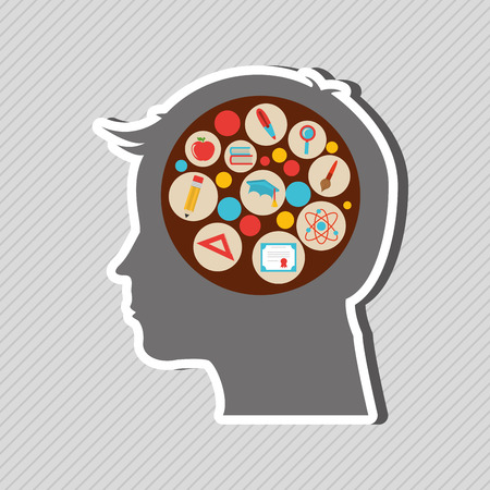 thought concept design, vector illustration eps10 graphicのイラスト素材