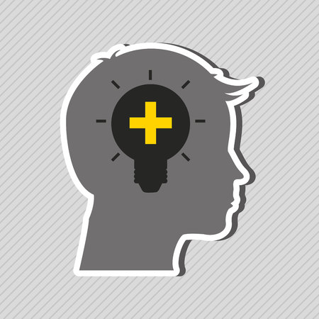 thought concept design, vector illustration eps10 graphicのイラスト素材