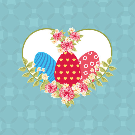 happy easter design, vector illustration eps10 graphicのイラスト素材