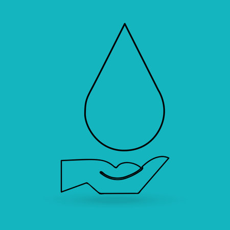 save the water design, vector illustration eps10 graphicのイラスト素材