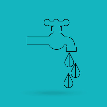 save the water design, vector illustration eps10 graphicのイラスト素材