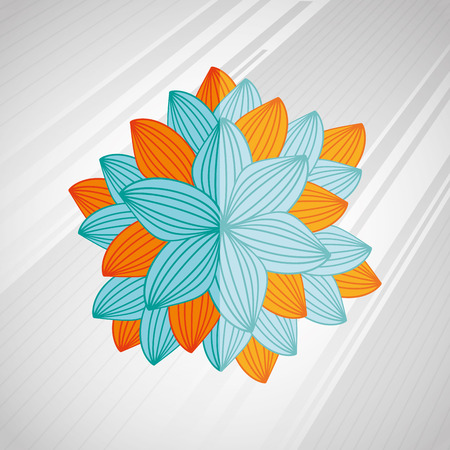 beautiful flower  design, vector illustration eps10 graphicのイラスト素材