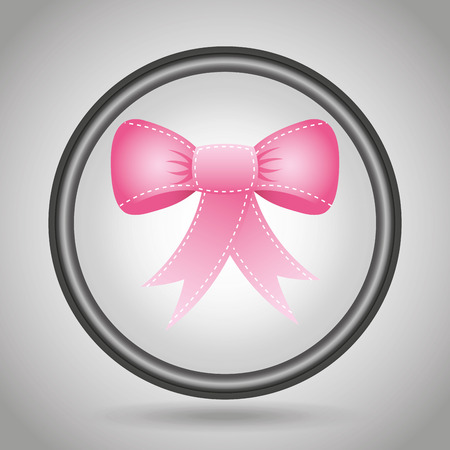 bown pink design, vector illustration eps10 graphicのイラスト素材