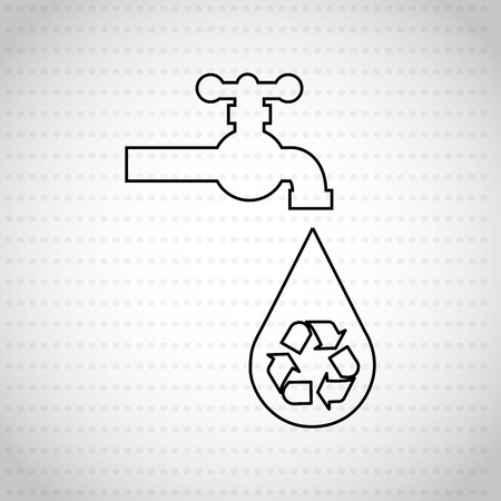 save the water design, vector illustration eps10 graphicのイラスト素材