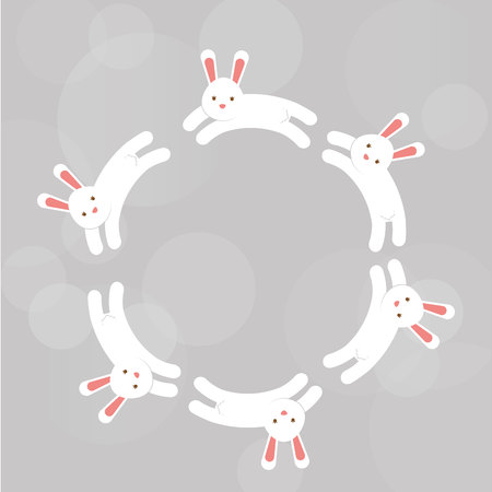 cute rabbit design, vector illustration eps10 graphicのイラスト素材