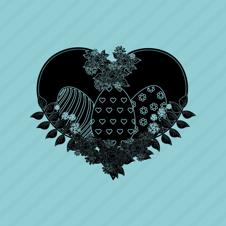 happy easter design, vector illustration eps10 graphicのイラスト素材