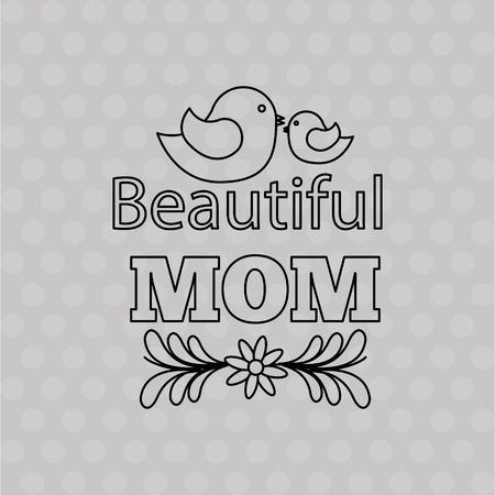 happy mothers day design, vector illustration eps10 graphicのイラスト素材
