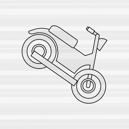 motorcycle icon design, vector illustration eps10 graphicのイラスト素材
