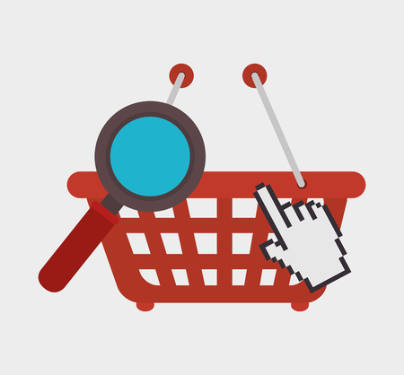 shopping online design, vector illustration eps10 graphicのイラスト素材