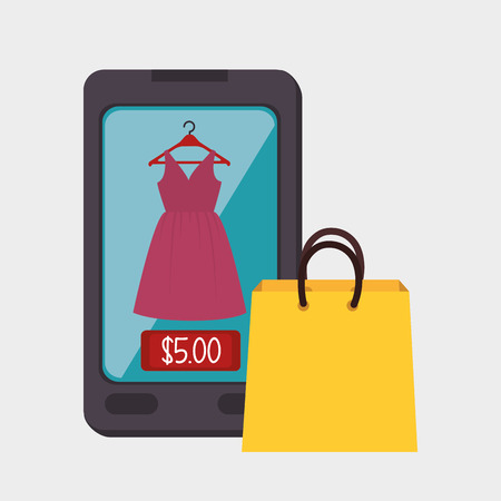 shopping online design, vector illustration eps10 graphicのイラスト素材