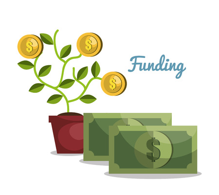 funding concept design, vector illustration eps10 graphicのイラスト素材