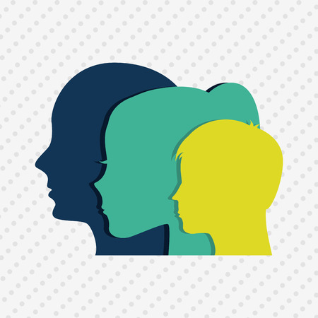 family members design, vector illustration eps10 graphicのイラスト素材