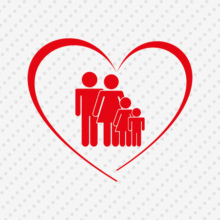 family members design, vector illustration eps10 graphicのイラスト素材