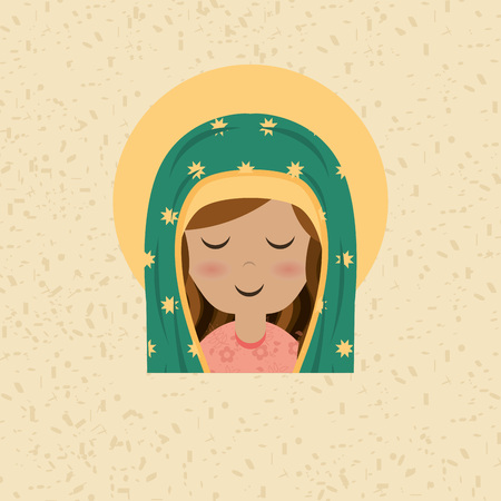 Blessed virgin design, vector illustration eps10 graphicのイラスト素材