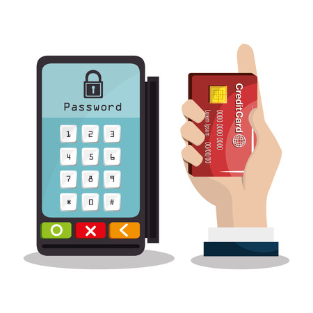 mobile banking design, vector illustration eps10 graphicのイラスト素材