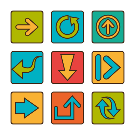 guide arrows design, vector illustration eps10 graphicのイラスト素材