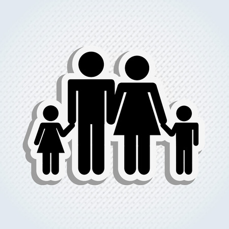 family members design, vector illustration eps10 graphicのイラスト素材
