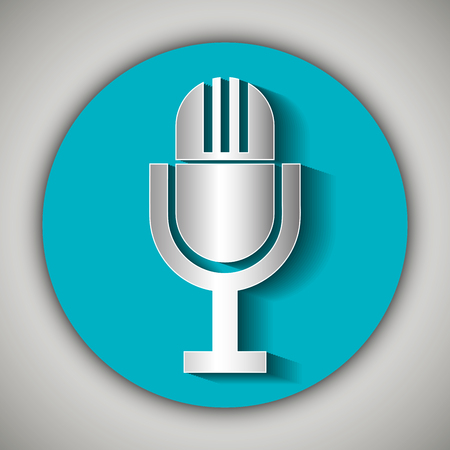 microphone icon  design, vector illustration eps10 graphicのイラスト素材