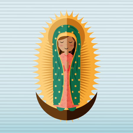 Blessed virgin design, vector illustration eps10 graphicのイラスト素材