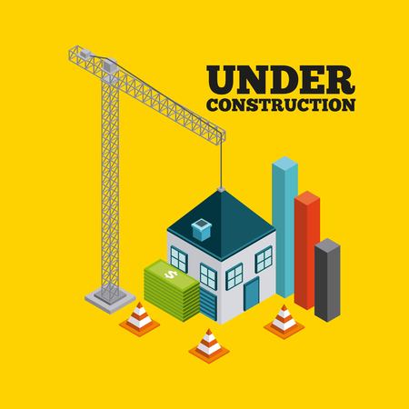 under construction design, vector illustration eps10 graphicのイラスト素材