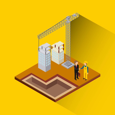 under construction design, vector illustration eps10 graphicのイラスト素材