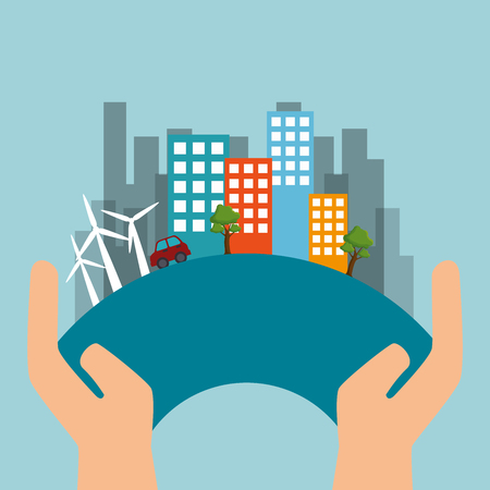 eco friendly design, vector illustration eps10 graphicのイラスト素材